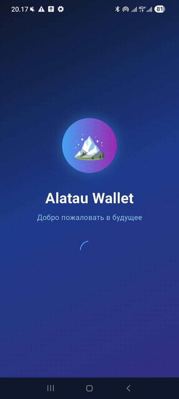 Alatau Wallet — экран 1